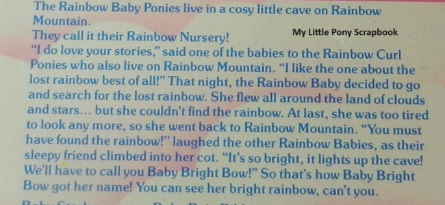 Baby Bright Bow's Backcard
Story