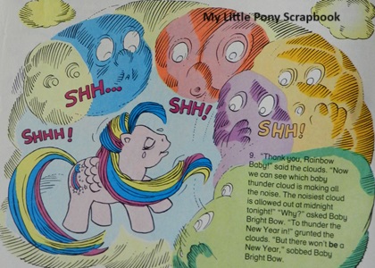 Baby Bright Bow in
the comic