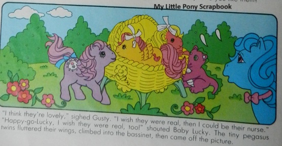 Lucky brings the twins
            to life
