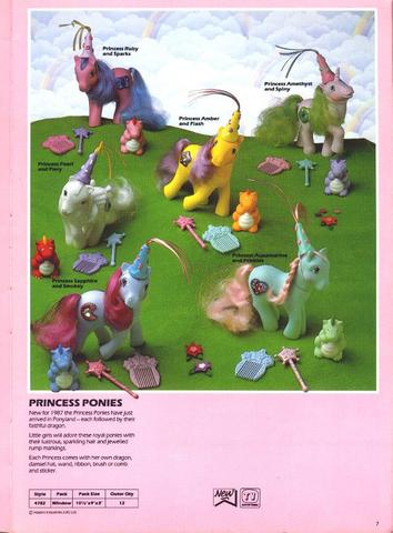Princess Ponies, 1987,
        Hasbro insert UK