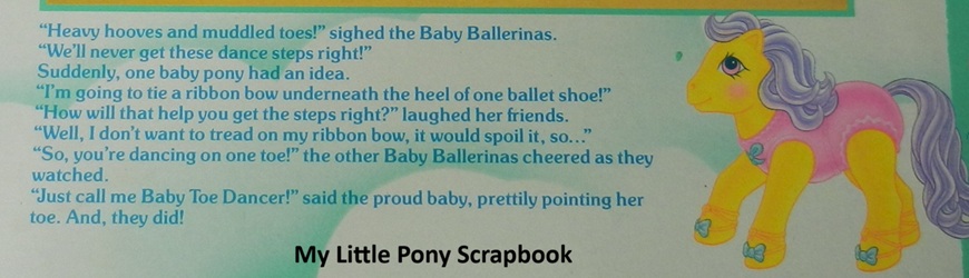 Baby Toe Dancer's
Backcard Story